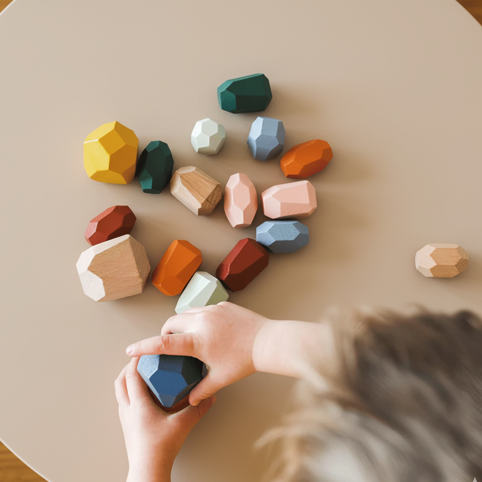 Wooden Balancing Stones