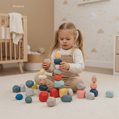 Wooden Balancing Stones