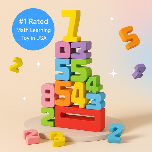 Montessori Wooden Stacking Numbers