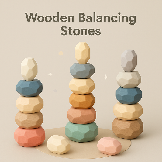 Wooden Balancing Stones
